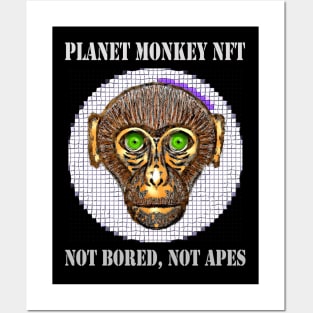 Planet Monkey Not Bored Apes Posters and Art